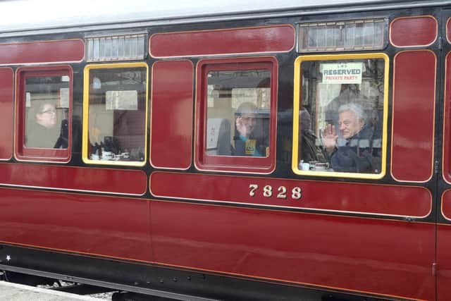 The newly restored carriage sets off
