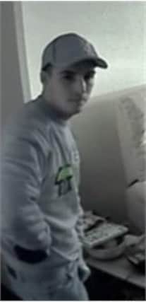 Derbyshire Police are looking for this man in connection with a burglary in Chesterfield.