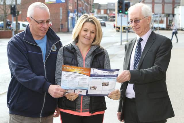 Clay Cross, Town Centre Group members Martin Roberts, Diana Yates and Andrew King