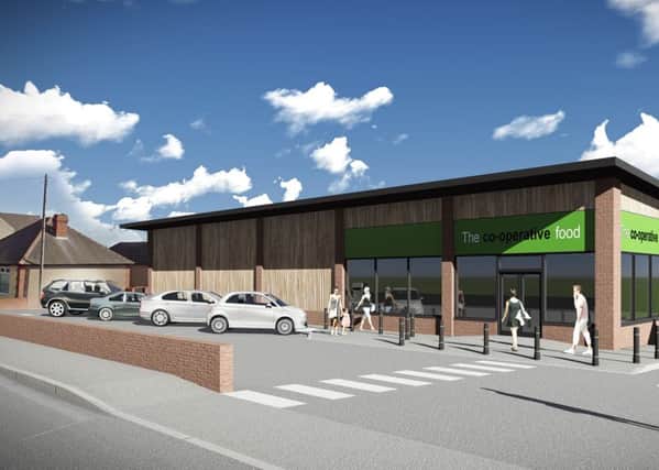 Artist's impression of the Co-operative store on Main Street, Horsley Woodhouse, for which plans have been submitted.