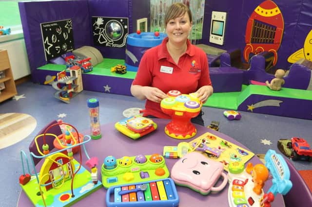Chesterfield Royal, childrens ward, Jenny Reaney in the playroom