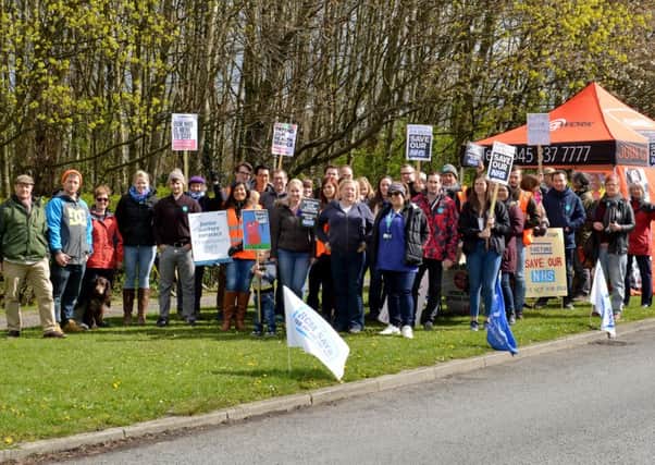 Junior doctors strike at Chesterfield Royal Hospital
