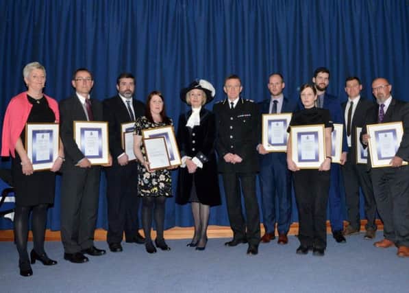 Operation Chromium was a major investigation into the organised supply of controlled drugs in the Buxton and surrounding areas. The team are pictured with their award at the Derbyshire Constabulary Celebrating Achievement Awards.