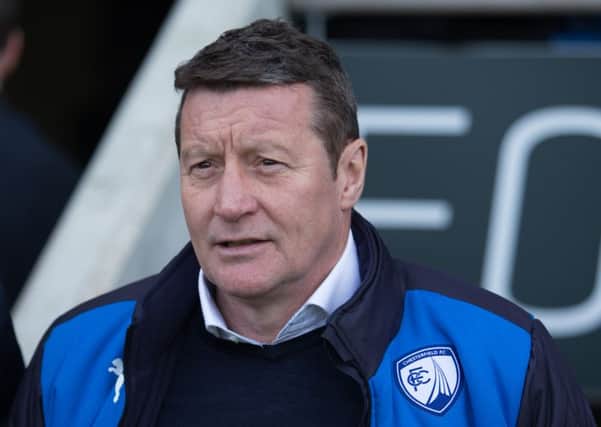 Chesterfield vs Bury - Danny Wilson - Pic By James Williamson