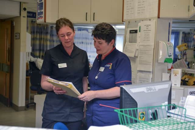 Chesterfield Royal Hospital feature, pictured are Louise Nicholson and Jane Bolton
