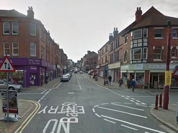 A man was seen attacking a dog in Bath Street, Ilkeston and has now pleaded guilty. (Image: Google).