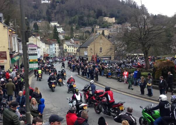 Matlock Bath bikers' protest