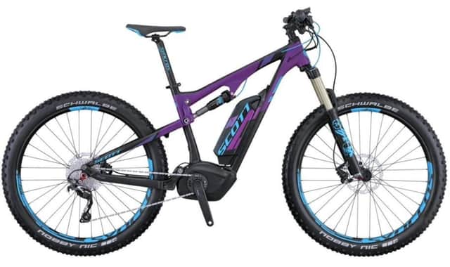 One of the bikes which was stolen from a property in Hayfield, Derbyshire. Police are appealing for information.