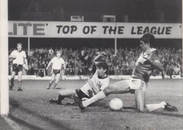 Chesterfield vs Hereford
2 October 1984
A triumphant goal on the return of Ernie Moss to make the scoreline 3-1.
(3rd goal)