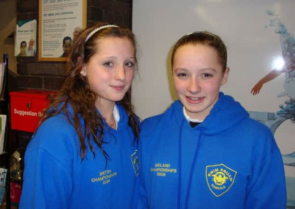 EVERYTHING GOING SWIMMINGLY: Rascals pair Hannah Jones and Molly Renshaw have both retained their county championship titles.