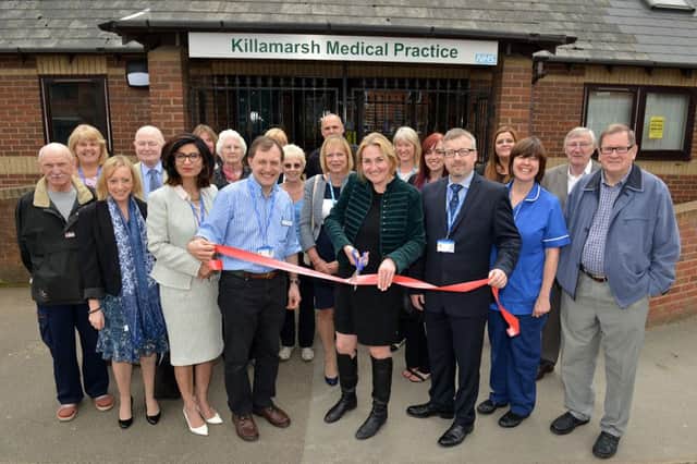 Natascha Engel  officially opened the new surgery extension. Picture by Rachel Atkins.