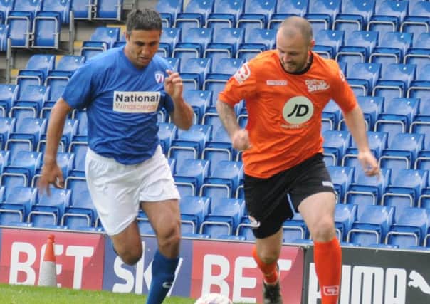 Jack Lester in action at Ernie Moss' Legends match  (Pic: Phil Tooley)