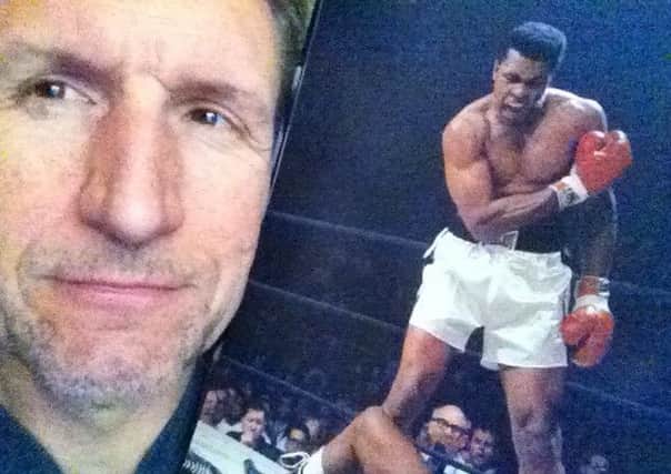 Pictured is Derbyshire Times reporter and boxing fan Jon Cooper reflecting on the amazing life and influence of Muhammad Ali.