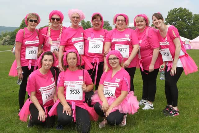 Pink Ribbon Walk, the Knickerettes and their unusual choice of head gear