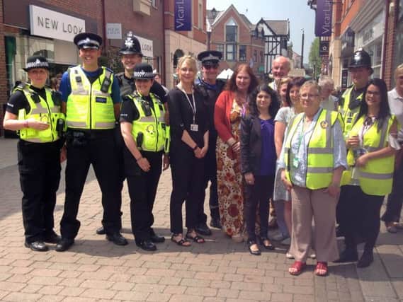 The police pop-up shop in Chesterfield was a success