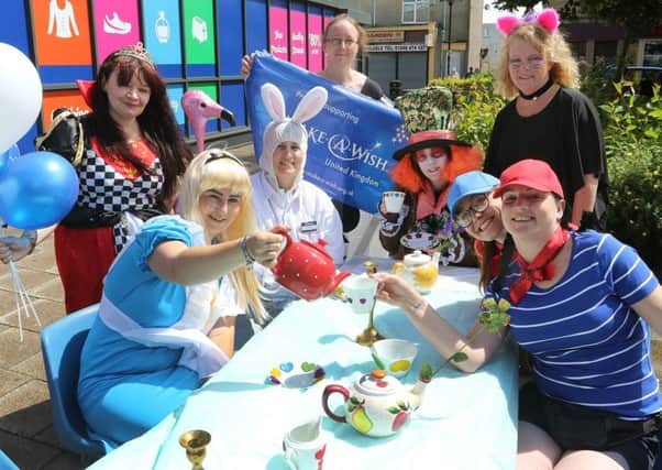 The Alice in Wonderland themed fund raiser held at Staveley's Original Factory Shop for the Make A Wish charity