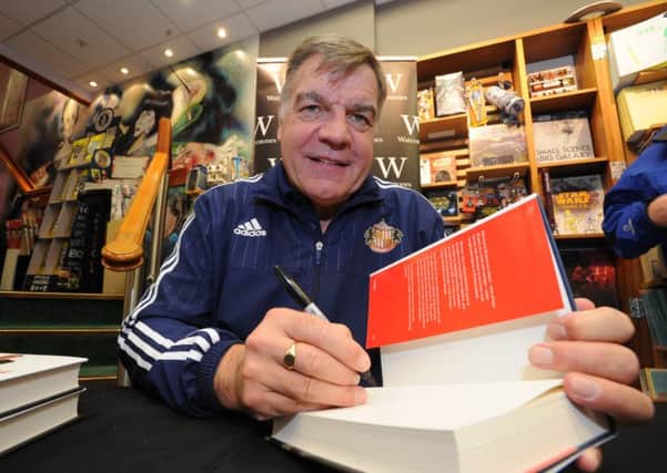 SIGNING FOR ENGLAND? -- Sam Allardyce may well be the next England football manager. But he's no Novak Djokovic, is he?