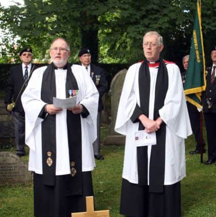 Father Kevin Ball and Rector David Horsfall led the service of rededication.