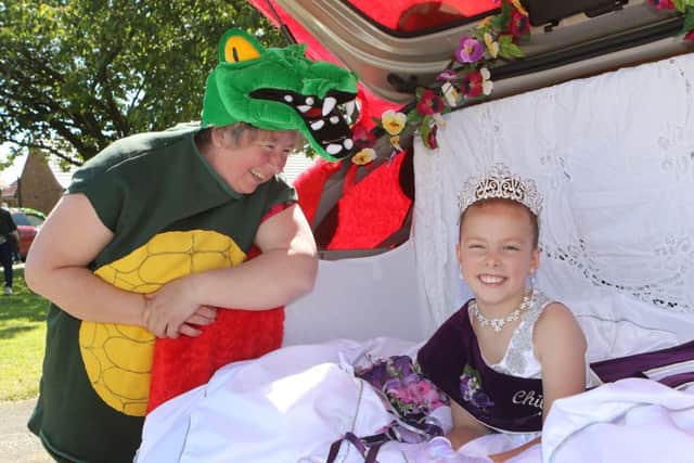 Glapwell Carnival, Anastasia Bunka and her grandma Hazel Fotherby