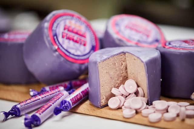 Swizzles Matlow launch a Parma Violets cheese in partnership with The Cheshire Cheese Company