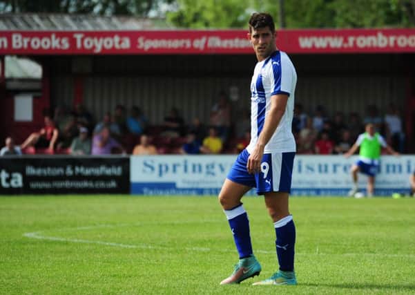 Ched Evans in action for Chesterfield (Pic: Craig Lamont)