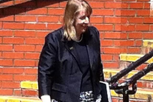 Pictured is Felicity Jane Reason who has pleaded not guilty to breaching health and safety regulations after a motorcyclist died at Chatsworth Horse Trials in 2013.