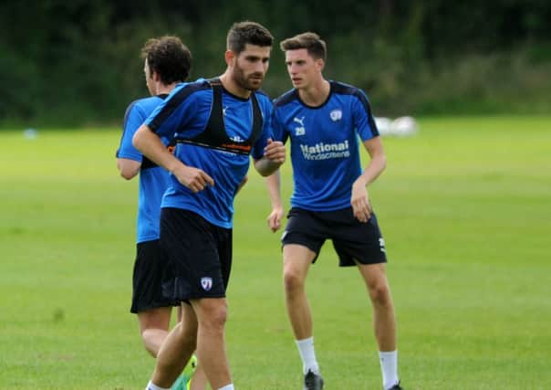 CHED EVANS EXCLUSIVE PICTURES FIRST DAY TRAININGAT CHESTERFIELD FC AND FIRST TIME AT A PROFESSIONAL CLUB SINCE HIS ARREST FOR RAPE .

.PICS JOHN MATHER 07810 861711