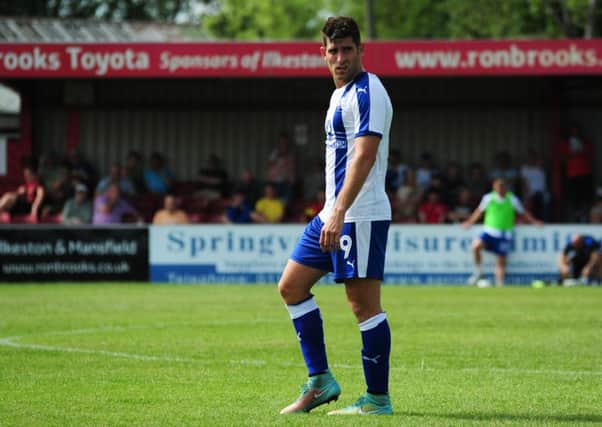 Ched Evans in action for Chesterfield (Pic: Craig Lamont)