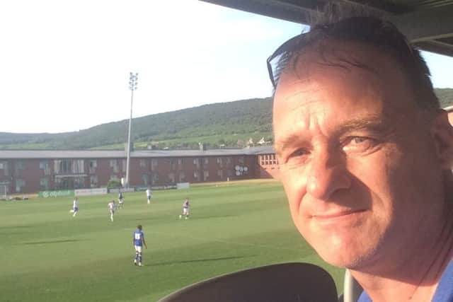 Mark Barton was the only Spireites fan in Hungary to see Chesterfield play Apollon Limassol