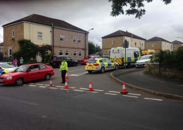A police cordon was put up on Campbell Drive.