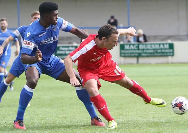 Buxton Fc v Chesterfield (red), Kristian Dennis