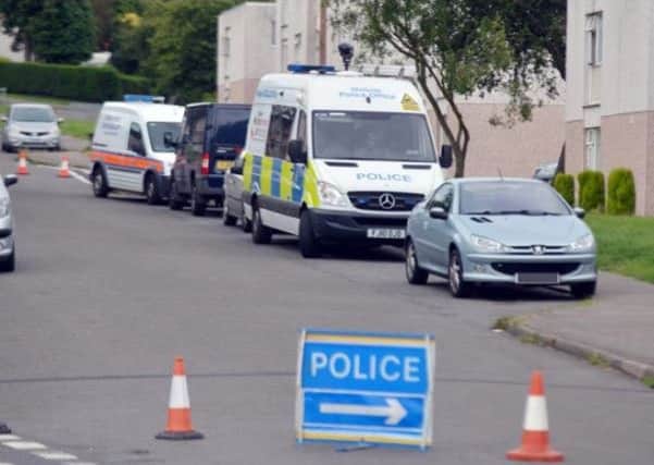 Pictured: Police activity after the death of Chesterfield man Darren Broadbent.  Derbyshire Police confirmed an operation in the Woodhouse of Sheffield was in connection with the death of Mr Broadbent