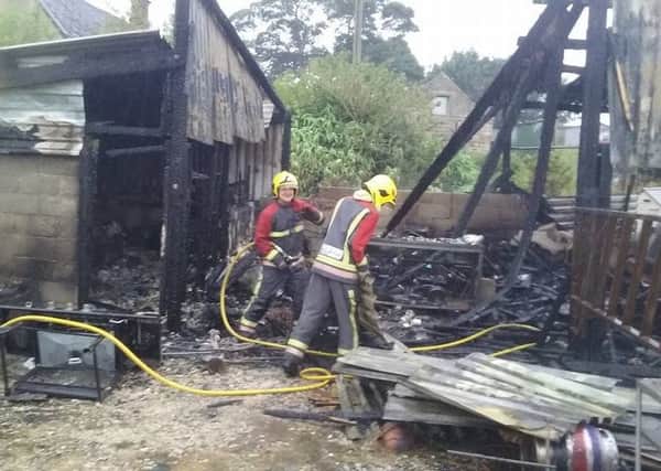 Damaged caused at High Ashes Farm in Ashover.