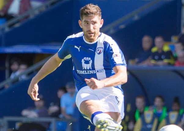 Ched Evans was on target again for Chesterfield.