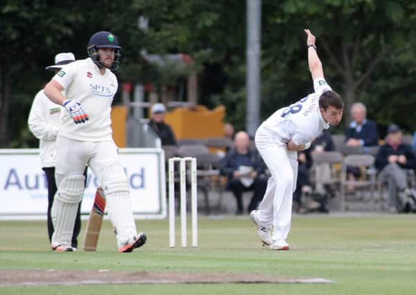 NEW DEAL -- for Derbyshire pace bowler Tony Palladino.