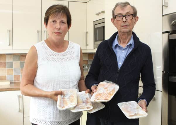 Maureen Jordan with her brother Paul Eastburn who has dementia and who was persuaded by a doorstep salesman to buy Â£300 of fish.