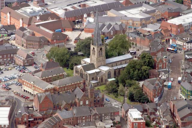 Chesterfield from above.