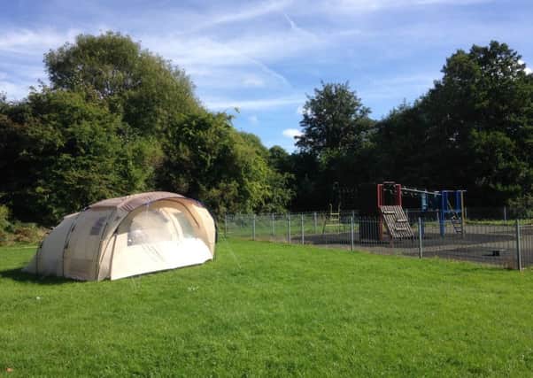 Two homeless men are living in a tent on the Chester Street Recreation Ground in Brampton.