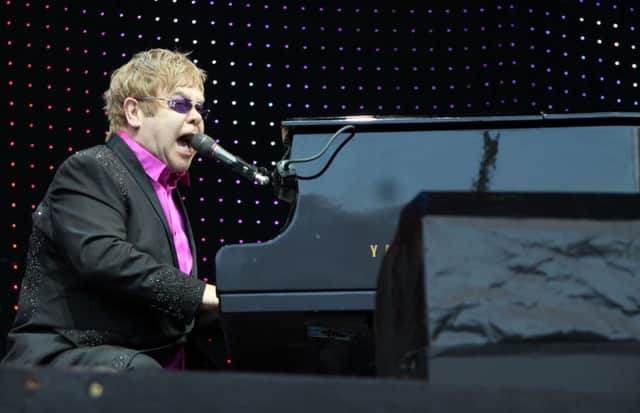 Elton John at what was then known as the B2Net Stadium in Chesterfield.