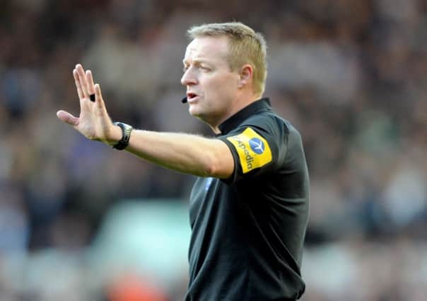 Date:10th November 2012.
Leeds United v Watford. Pictured Match referee Trevor Kettle.