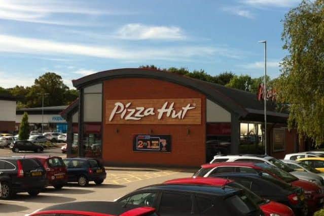 Pictured is Pizza Hut, at Ravenside Retail Park, Chesterfield.