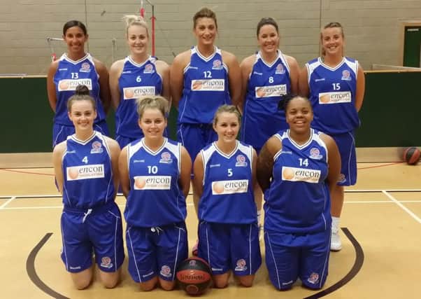 HISTORY GIRLS -- Encon Derbyshire Gems, who are poised to make their debut in the National Women's Basketball League.