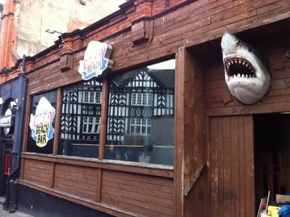 Pictured is the Beach Bar, on Church Walk, Chesterfield.