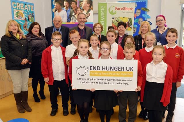 Boslover Church of England Junior School helped launch the End Hunger UK campaign this week.