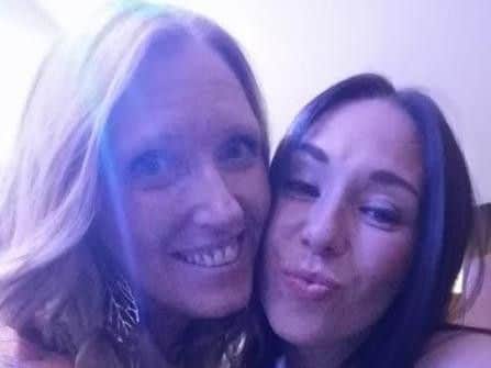 Louise with Alison. Picture submitted.