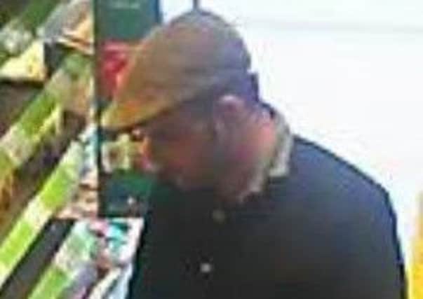 Do you recognise this man? If so, call police on 101.