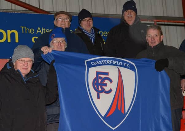 Chesterfield fans at Crewe (Pics: Howard Roe/ahpix.com)