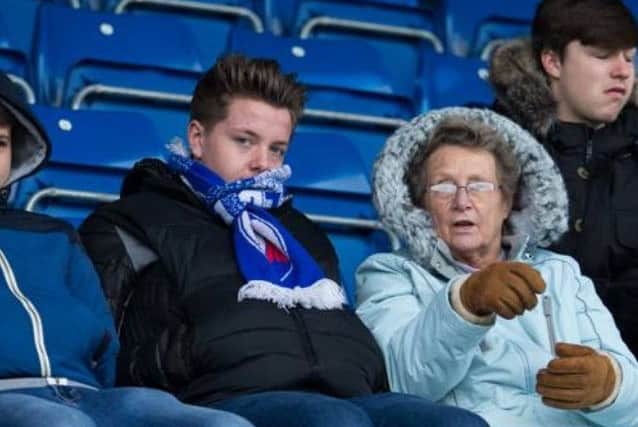 Sheila Longden with grandson Trafford Baxter at the Proact (Pic: James Williamson)
