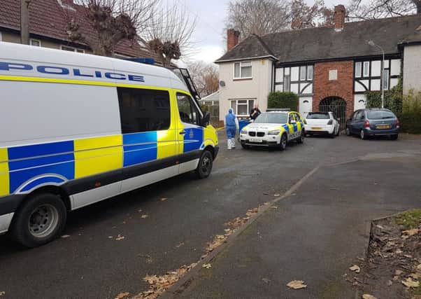 A police cordon is in place on Lucas Road in Newbold (Photo: Liam Norcliffe).