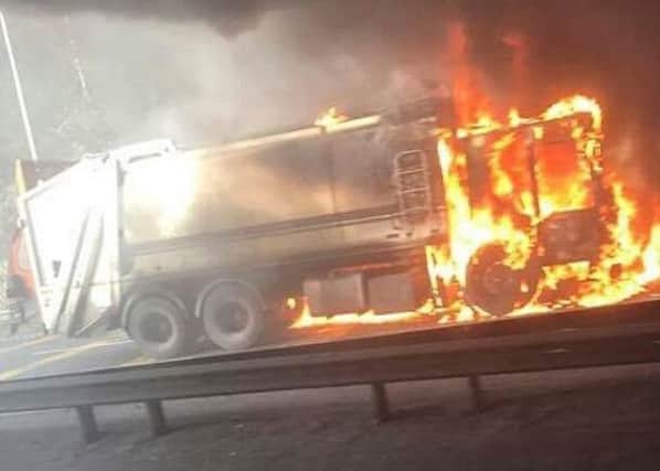 This photo of the lorry fire on the A38 near Alfreton was sent to us by a Derbyshire Times reader via Facebook.